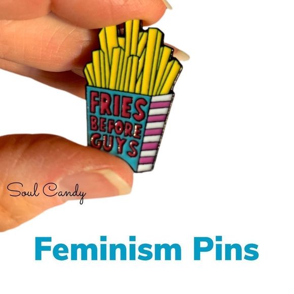 Fries Before Guys Enameled Pins - Picture 1 of 4